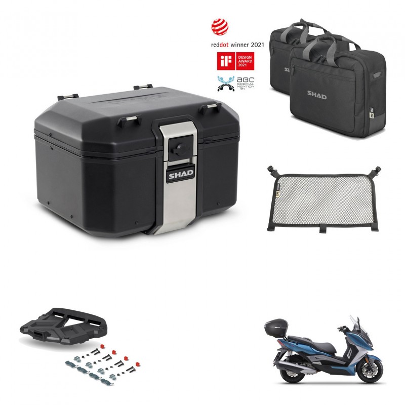 SHAD Rear trunk + grill mounting bracket accessories TR48 TERRA BLACK EDITION KIT-453142