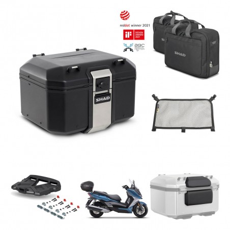 SHAD Baul trasero + parrilla soporte montaje accesorios TR48 TERRA BLACK EDITION KIT-453143