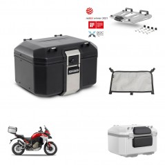 SHAD Rear trunk + mounting bracket grill accessories TR48 TERRA BLACK EDITION KIT-453147