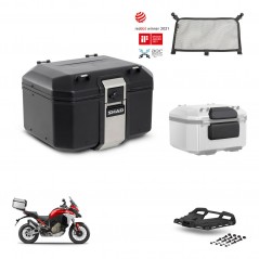 SHAD Rear trunk + mounting bracket grill accessories TR48 TERRA BLACK EDITION KIT-453155