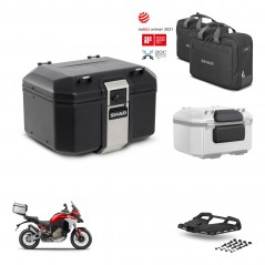 SHAD Rear trunk + mounting bracket grill accessories TR48 TERRA BLACK EDITION KIT-453157