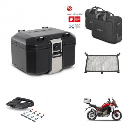 SHAD Baul trasero + parrilla soporte montaje accesorios TR48 TERRA BLACK EDITION KIT-453165