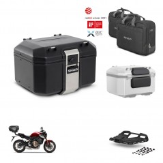 SHAD Rear trunk + mounting bracket grill accessories TR48 TERRA BLACK EDITION KIT-453180