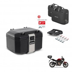 SHAD Rear trunk + mounting bracket grill accessories TR48 TERRA BLACK EDITION KIT-453186