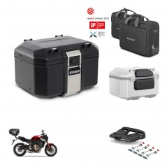 SHAD Baul trasero + soporte montaje parrilla accesorios TR48 TERRA BLACK EDITION KIT-453187