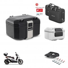 SHAD Rear trunk + mounting bracket grill accessories TR48 TERRA BLACK EDITION KIT-453256
