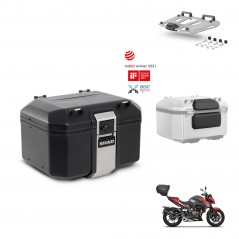 SHAD Rear trunk + mounting bracket grill accessories TR48 TERRA BLACK EDITION KIT-453283