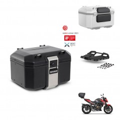 SHAD Rear trunk + mounting bracket grill accessories TR48 TERRA BLACK EDITION KIT-453291