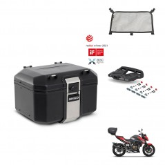 SHAD Baul trasero + soporte montaje parrilla accesorios TR48 TERRA BLACK EDITION KIT-453299