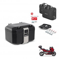 SHAD Rear trunk + mounting bracket grill accessories TR48 TERRA BLACK EDITION KIT-453370