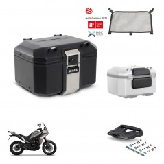 SHAD Rear trunk + mounting bracket grill accessories TR48 TERRA BLACK EDITION KIT-453415