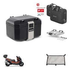 SHAD Rear trunk + mounting bracket grill accessories TR48 TERRA BLACK EDITION KIT-453449