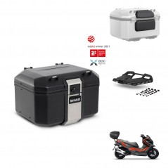 SHAD Baul trasero + soporte montaje parrilla accesorios TR48 TERRA BLACK EDITION KIT-453452