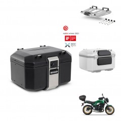 SHAD Rear trunk + mounting bracket grill accessories TR48 TERRA BLACK EDITION KIT-453467