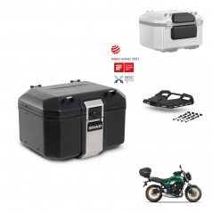 SHAD Rear trunk + mounting bracket grill accessories TR48 TERRA BLACK EDITION KIT-453475