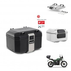 SHAD Rear trunk + mounting bracket grill accessories TR48 TERRA BLACK EDITION KIT-453490