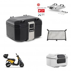 SHAD Baul trasero + soporte montaje parrilla accesorios TR48 TERRA BLACK EDITION KIT-453584