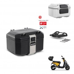 SHAD Baul trasero + soporte montaje parrilla accesorios TR48 TERRA BLACK EDITION KIT-453590