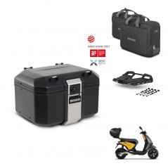SHAD Rear trunk + mounting bracket grill accessories TR48 TERRA BLACK EDITION KIT-453593