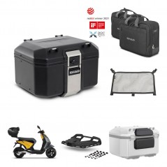 SHAD Rear trunk + mounting bracket grill accessories TR48 TERRA BLACK EDITION KIT-453596