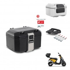 SHAD Rear trunk + mounting bracket grill accessories TR48 TERRA BLACK EDITION KIT-453597