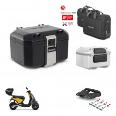 SHAD Baul trasero + soporte montaje parrilla accesorios TR48 TERRA BLACK EDITION KIT-453601