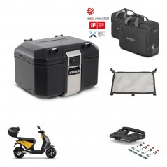SHAD Baul trasero + soporte montaje parrilla accesorios TR48 TERRA BLACK EDITION KIT-453602