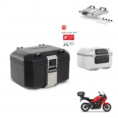SHAD Baul trasero + soporte montaje parrilla accesorios TR48 TERRA BLACK EDITION KIT-453628