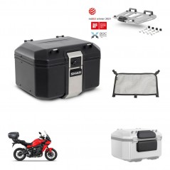SHAD Baul trasero + soporte montaje parrilla accesorios TR48 TERRA BLACK EDITION KIT-453630