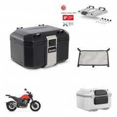 SHAD Rear trunk + mounting bracket grill accessories TR48 TERRA BLACK EDITION KIT-453653