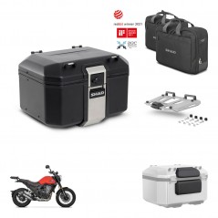 SHAD Baul trasero + soporte montaje parrilla accesorios TR48 TERRA BLACK EDITION KIT-453655