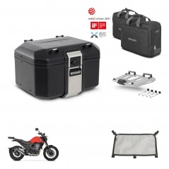 SHAD Rear trunk + mounting bracket grill accessories TR48 TERRA BLACK EDITION KIT-453656