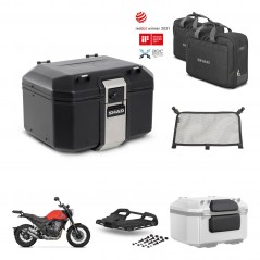 SHAD Rear trunk + mounting bracket grill accessories TR48 TERRA BLACK EDITION KIT-453665