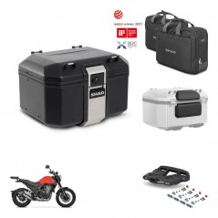SHAD Rear trunk + mounting bracket grill accessories TR48 TERRA BLACK EDITION KIT-453670