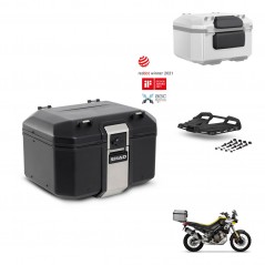 SHAD Baul trasero + soporte montaje parrilla accesorios TR48 TERRA BLACK EDITION KIT-453682