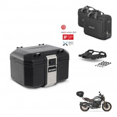 SHAD Rear trunk + mounting bracket grill accessories TR48 TERRA BLACK EDITION KIT-453731