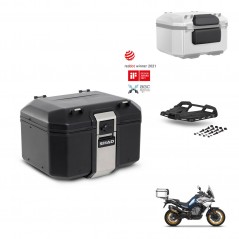 SHAD Rear trunk + mounting bracket grill accessories TR48 TERRA BLACK EDITION KIT-453751