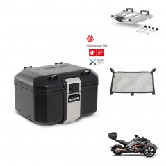 SHAD Baul trasero + soporte montaje parrilla accesorios TR48 TERRA BLACK EDITION KIT-453767