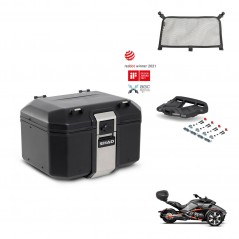 SHAD Baul trasero + soporte montaje parrilla accesorios TR48 TERRA BLACK EDITION KIT-453782