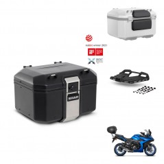 SHAD Rear trunk + mounting bracket grill accessories TR48 TERRA BLACK EDITION KIT-453866