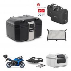 SHAD Rear trunk + mounting bracket grill accessories TR48 TERRA BLACK EDITION KIT-453872