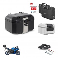 SHAD Rear trunk + mounting bracket grill accessories TR48 TERRA BLACK EDITION KIT-453877