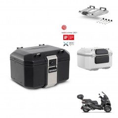 SHAD Rear trunk + mounting bracket grill accessories TR48 TERRA BLACK EDITION KIT-453927