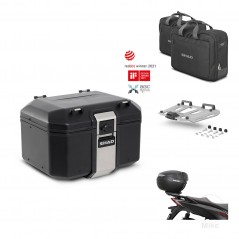 SHAD Baul trasero + soporte montaje parrilla accesorios TR48 TERRA BLACK EDITION KIT-454022