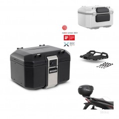 SHAD Rear trunk + mounting bracket grill accessories TR48 TERRA BLACK EDITION KIT-454027
