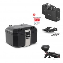 SHAD Rear trunk + mounting bracket grill accessories TR48 TERRA BLACK EDITION KIT-454030