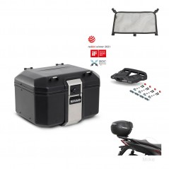 SHAD Baul trasero + soporte montaje parrilla accesorios TR48 TERRA BLACK EDITION KIT-454035