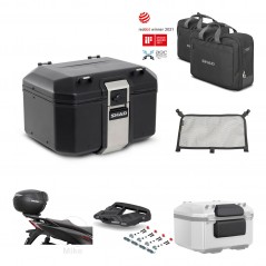 SHAD Baul trasero + soporte montaje parrilla accesorios TR48 TERRA BLACK EDITION KIT-454040
