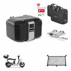 SHAD Rear trunk + mounting bracket grill accessories TR48 TERRA BLACK EDITION KIT-454162