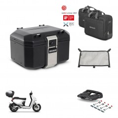 SHAD Rear trunk + mounting bracket grill accessories TR48 TERRA BLACK EDITION KIT-454177